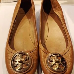 Tori Burch Revi Ballet Flats Size 10 Brown / Tan